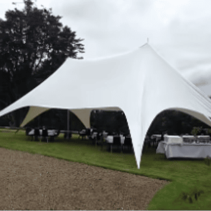 Carpa Toldo Estrella 10 x 15 metros – Altura 4 m | Gran Cobertura y Máxima Resistencia