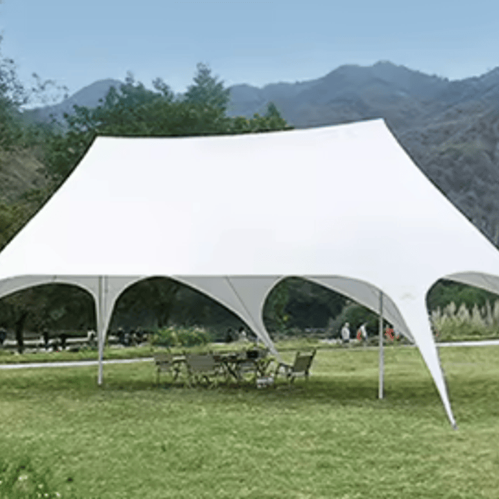 Carpa Toldo Estrella 10 x 15 metros – Altura 4 m | Gran Cobertura y Máxima Resistencia 2