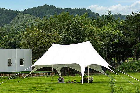 Carpa Toldo Estrella 10 x 15 metros – Altura 4 Mts.