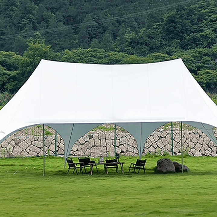 PREVENTAS - Carpa Toldo Estrella 10 x 15 metros – Altura 4 m | Gran Cobertura y Máxima Resistencia 4