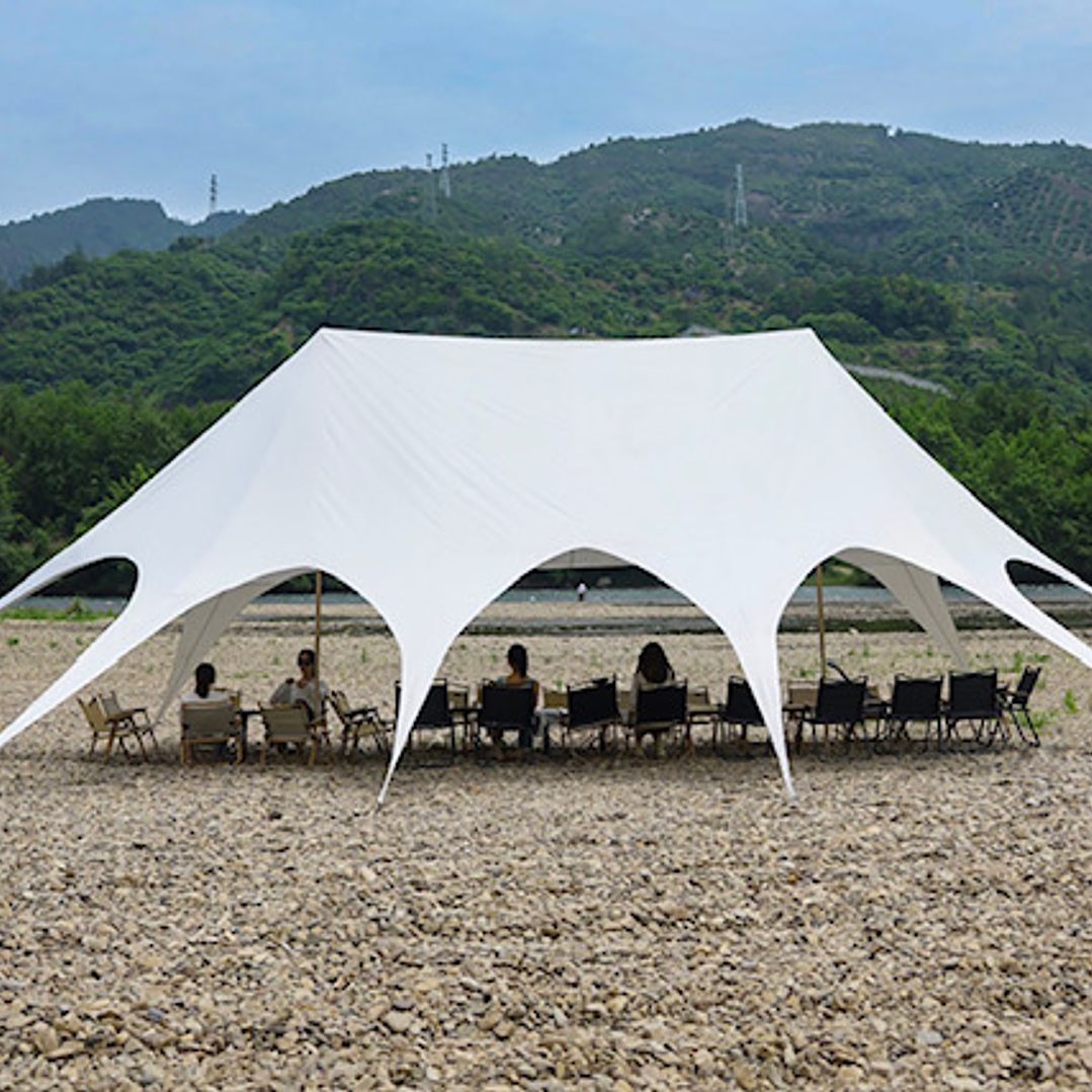 PREVENTAS - Carpa Toldo Estrella 10 x 15 metros – Altura 4 m | Gran Cobertura y Máxima Resistencia 6