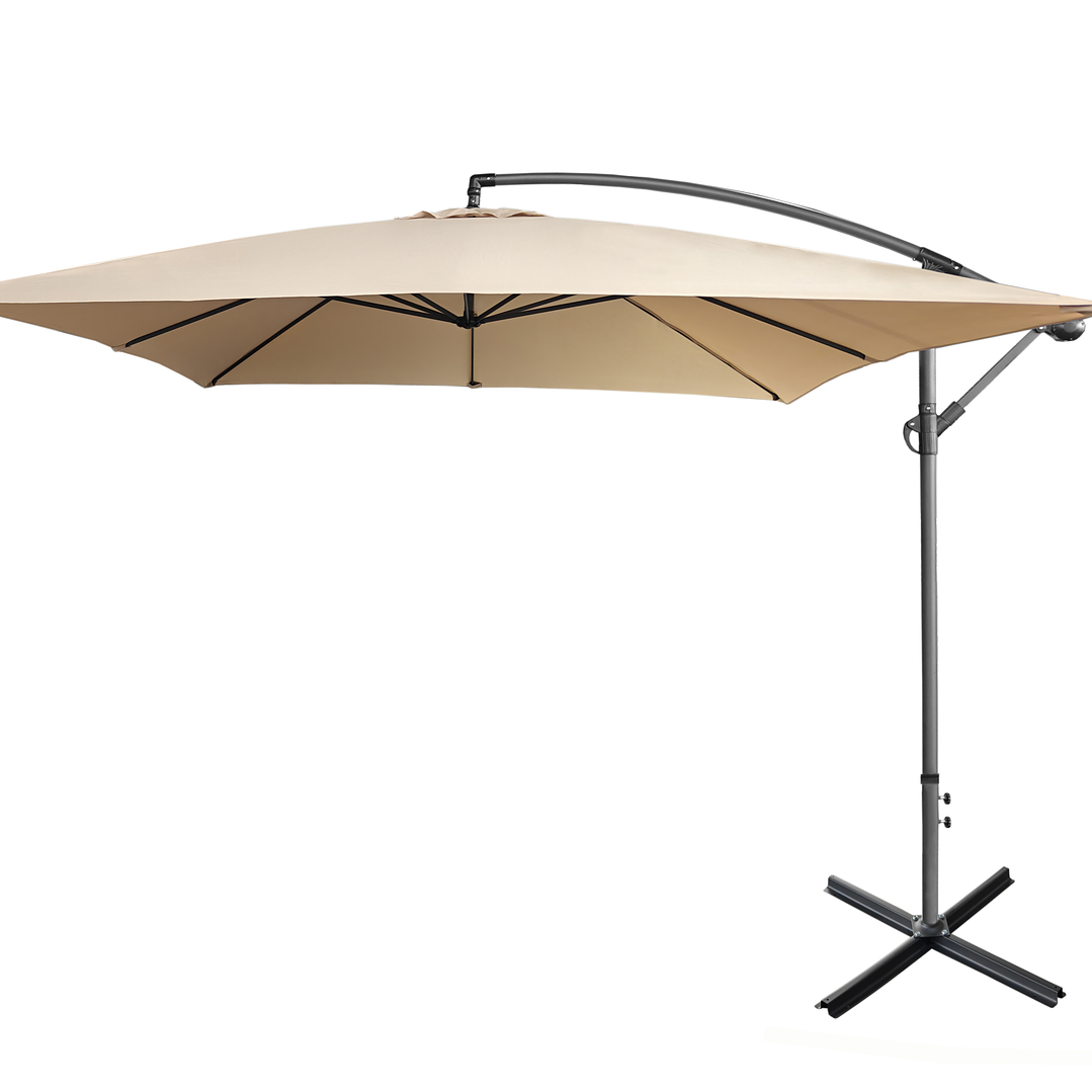 QUITASOL 3x3 MTS CON BRAZO Y BASE HOMEPARTS 2