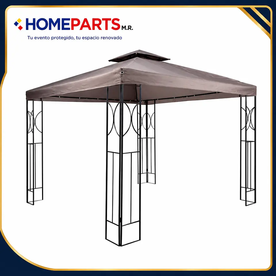 Repuesto de Techo para Toldo Pérgola 3x3 mt Impermeable 2