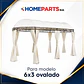 Repuesto Techo Tela Para Toldo Pérgola 6x3 Mts Oval Homeparts - Miniatura 1