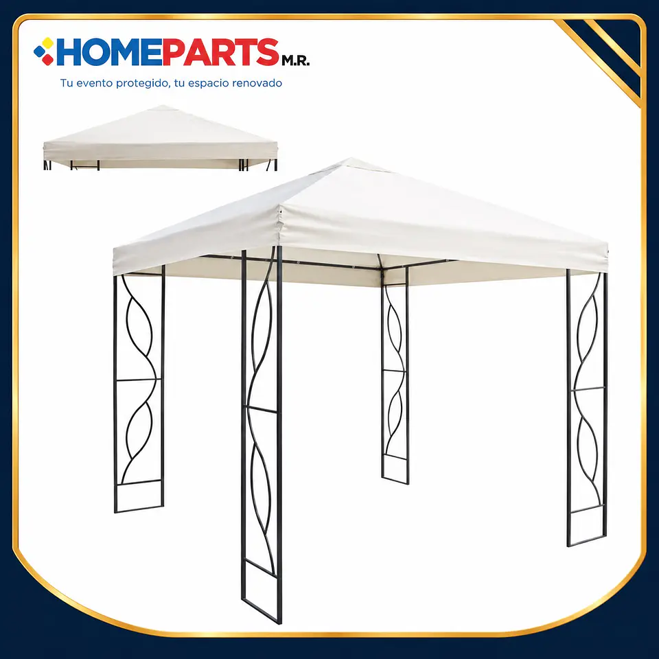Repuesto de Techo para Toldo Pérgola 2,5x2,5 Mts. Homeparts 1
