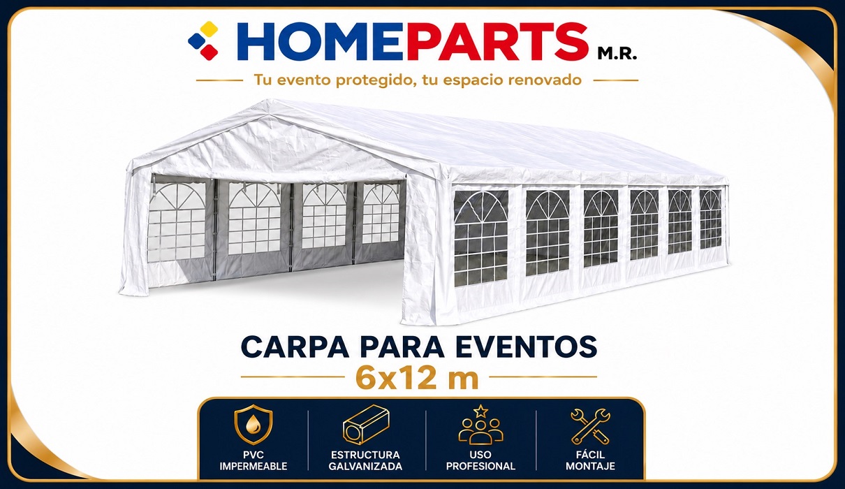 CARPA 12X6 METROS PVC IMPERMEABLE HEAVY DUTY