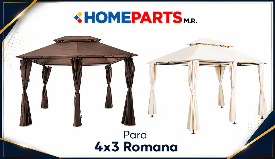 Repuesto de Techo para Toldo Pérgola 4x3 mts. Romana 1