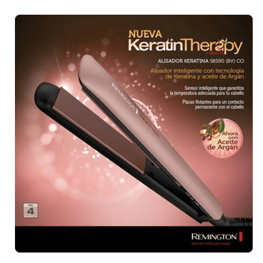 Plancha De Pelo Remington Original Keratina Y Argan S8599 3