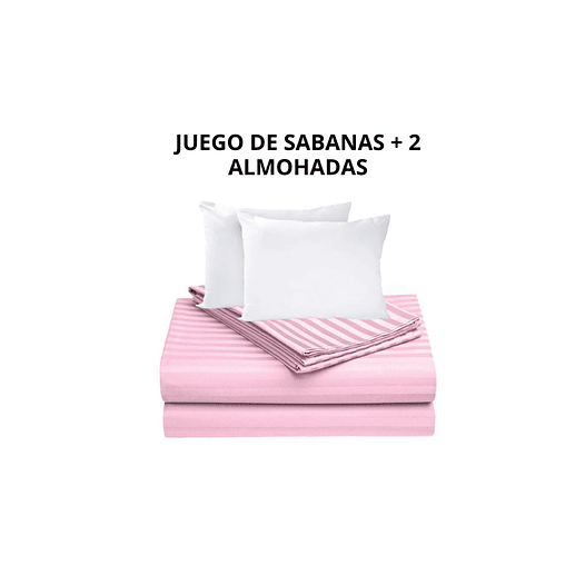 COMBO SABANAS SEMIDOBLE+ DUO ALMOHADAS 2