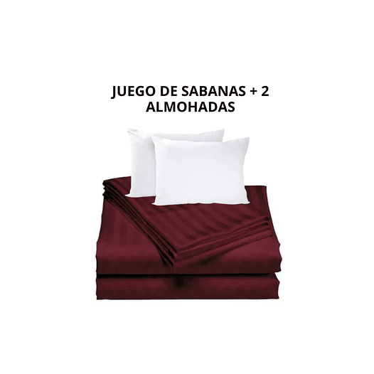 COMBO SABANAS SEMIDOBLE+ DUO ALMOHADAS 10