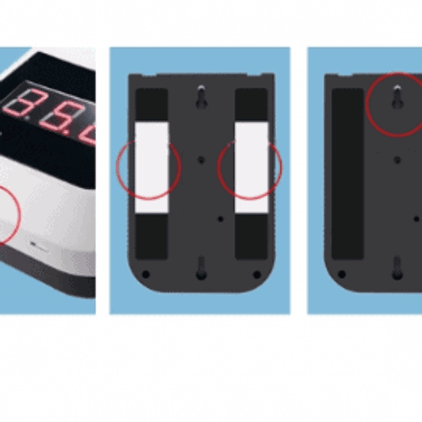 Termómetro de pared digital infrarrojo K3 sin contacto Certificación FDA CE 4