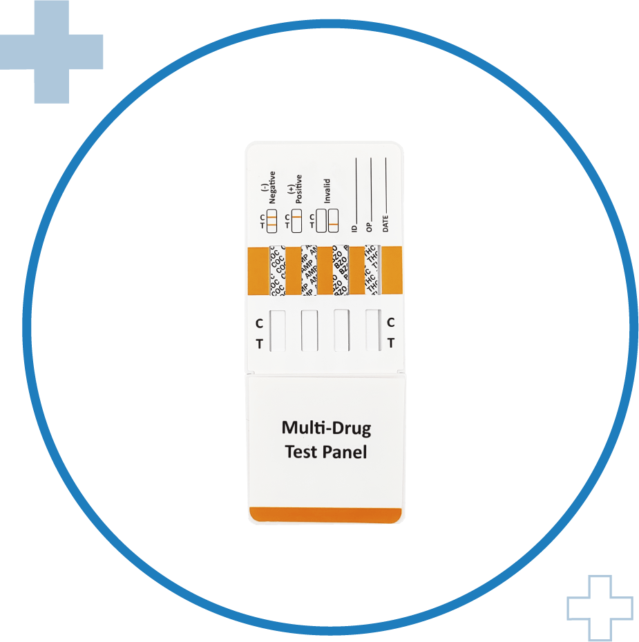 Test Card Orina 4 drogas COC-THC-AMP-BZO