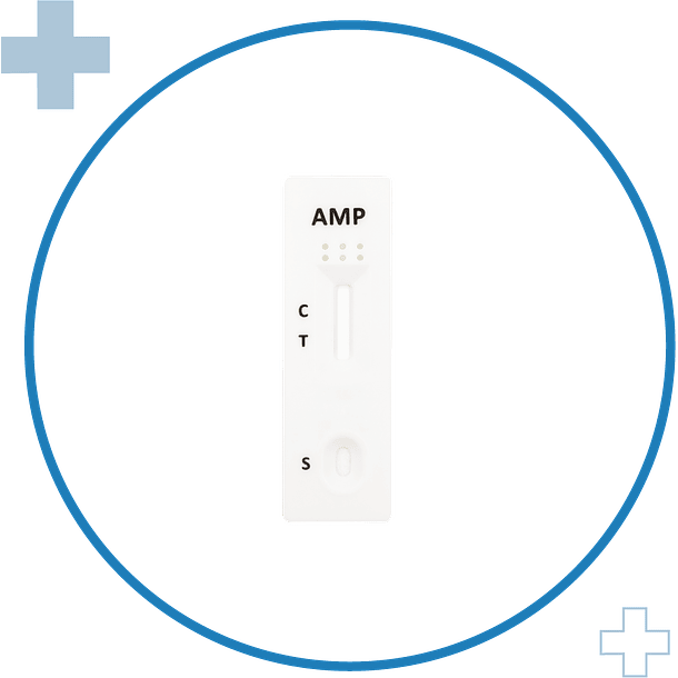Test Casete Orina Anfetamina (500 ng/ml) cut off 1