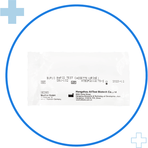 Test Casete Orina Buprenorfina (10ng/ml) cut off 3