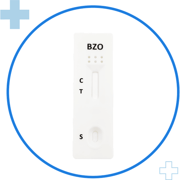 Test Casete Orina Benzodiazepinas (200ng/ml) cut off 1
