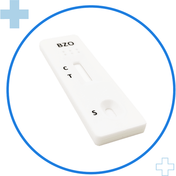 Test Casete Orina Benzodiazepinas (200ng/ml) cut off 2