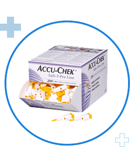Lancetas Accu-Chek Safe T Pro One 200 unidades
