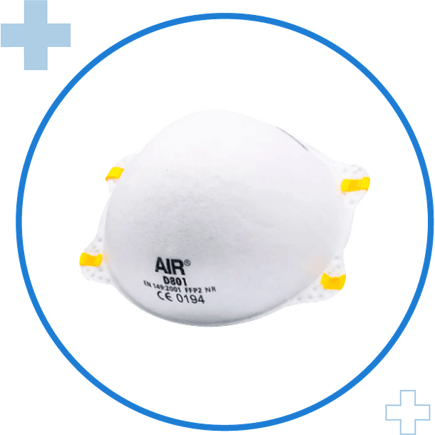 20 Un. = 1 Caja cubre boca o Mascarilla Air D801