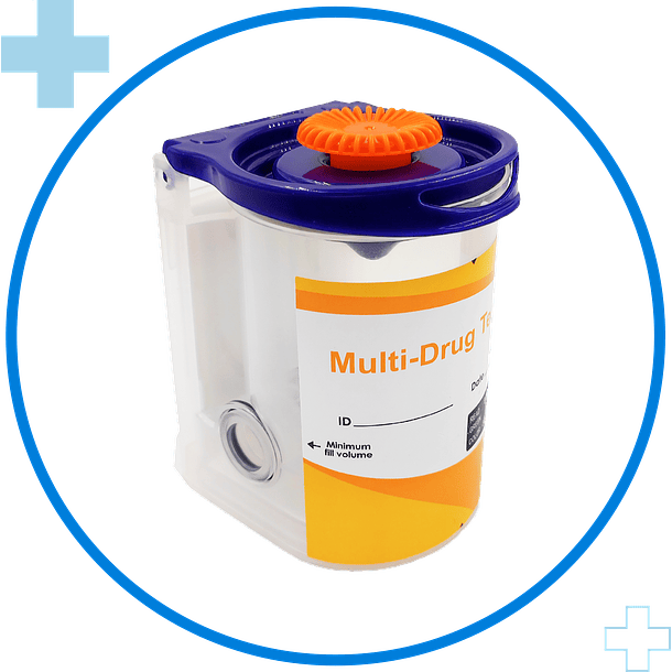 Copa 6 Drogas con Llave Alltest (COC/THC/BZO/OPI/AMP/MET) CE ISP