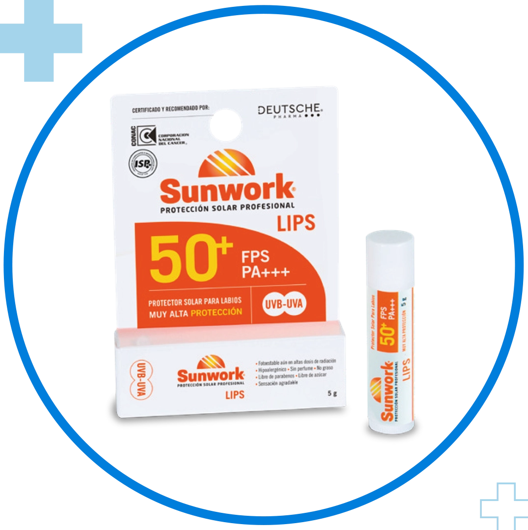 Protector Solar Labial Sunwork Lips FPS 50+ 5gr