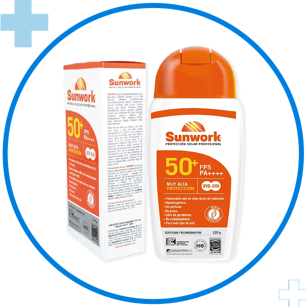 Protector Solar Sunwork Gel FPS 50+ 60gr 2