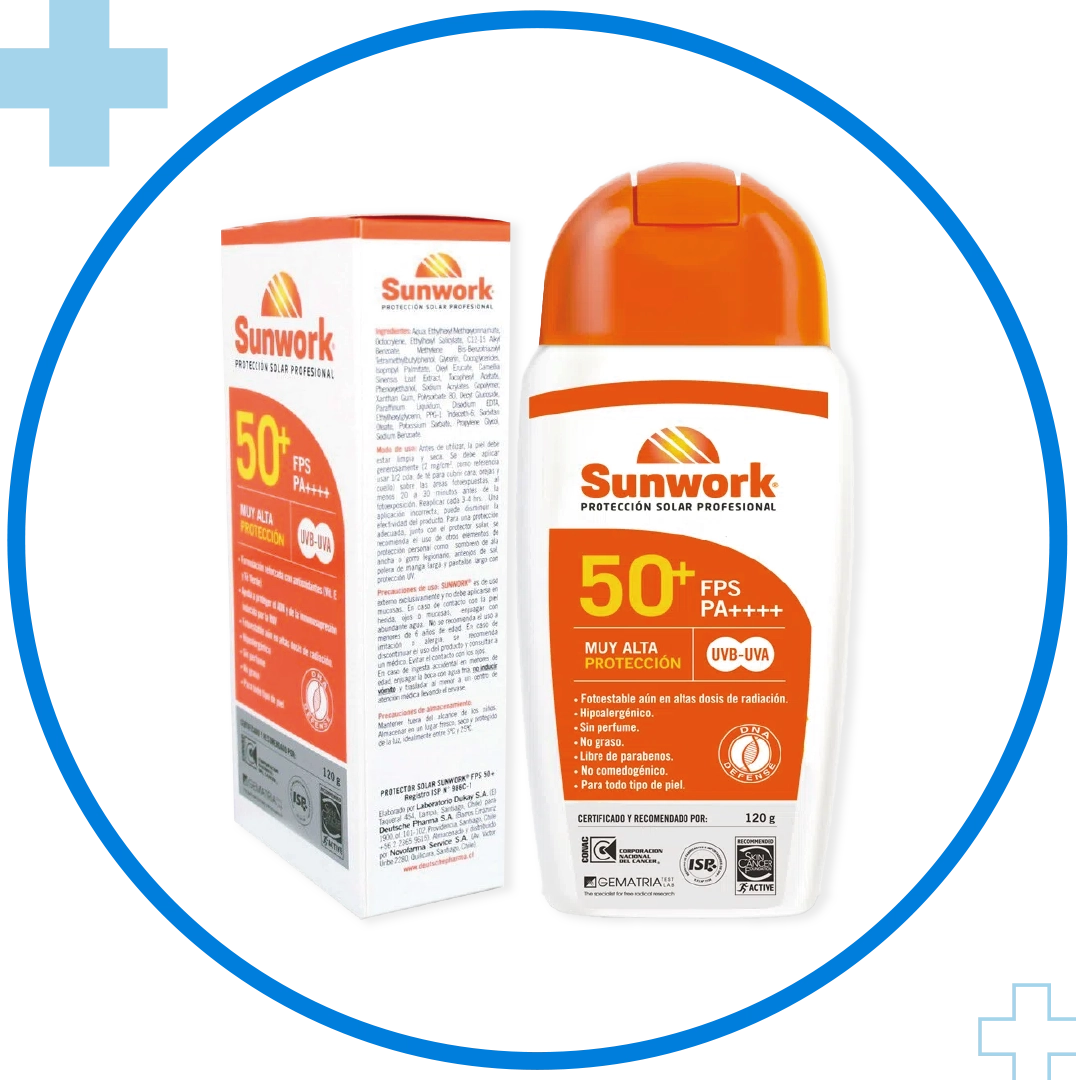 Protector Solar Sunwork FPS 50+ 120 Gr