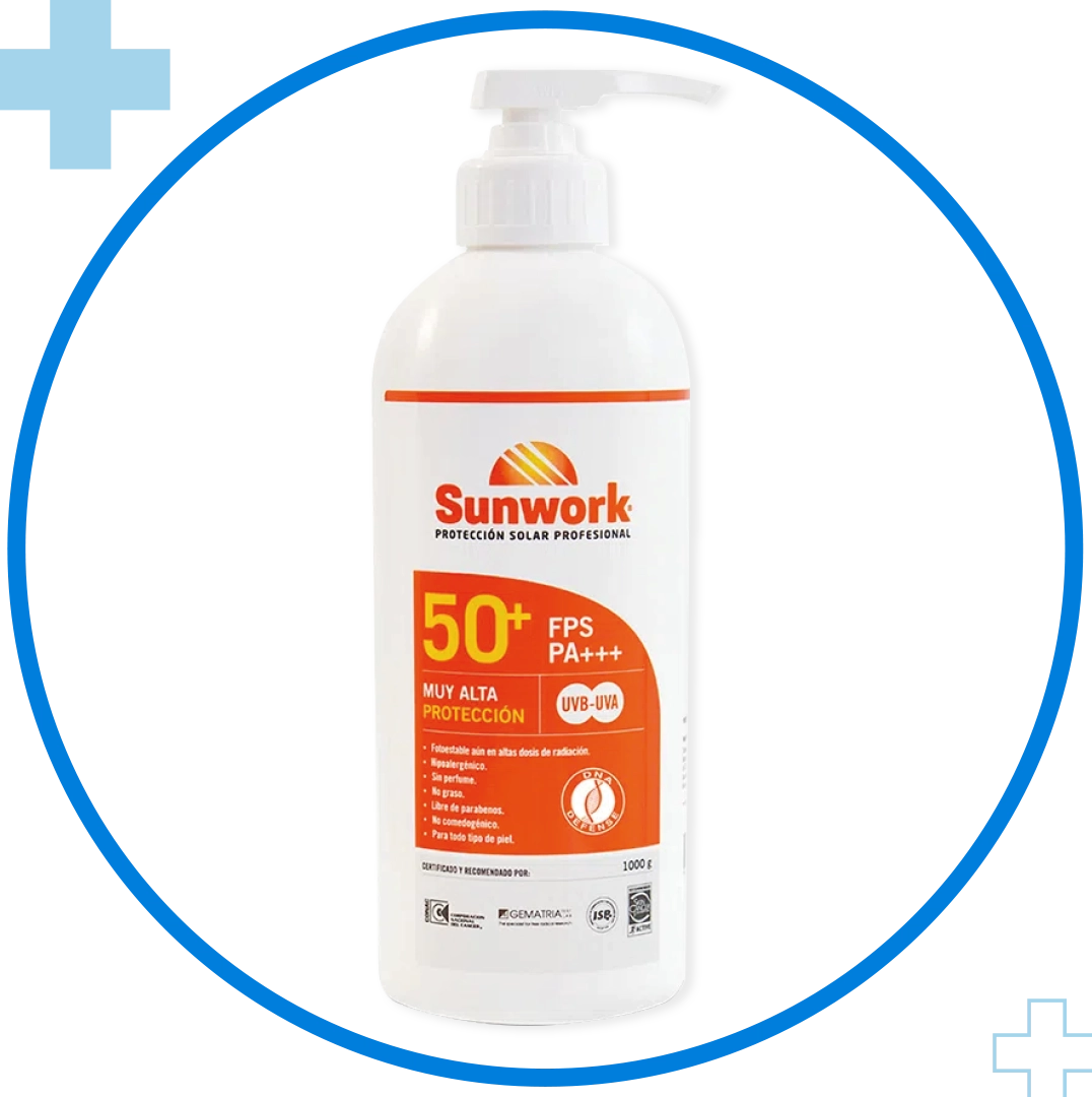 Protector Solar Sunwork Gel FPS 50+ 1 Kg