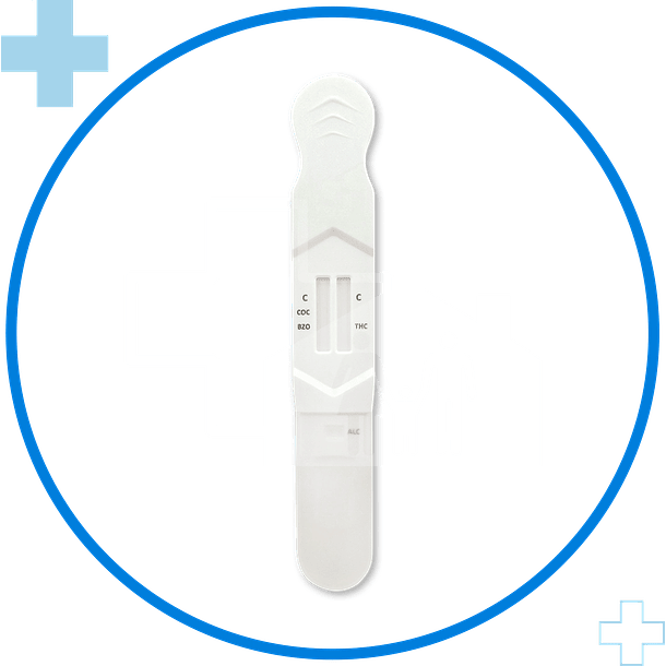 Test de Drogas en Saliva Lápiz: Detección de 3 Drogas + Alcohol 1