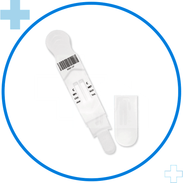 Test de Drogas en Saliva Lápiz con Código de barra: 6 Drogas  2