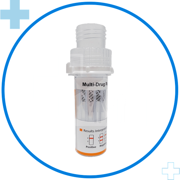 Test de Droga Saliva Copa Multidrogas D – 6D + Alcohol (MET, AMP, BZO, COC, THC parent, OPI) 2