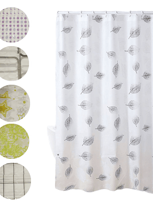 Cortina de Baño Color Variados.