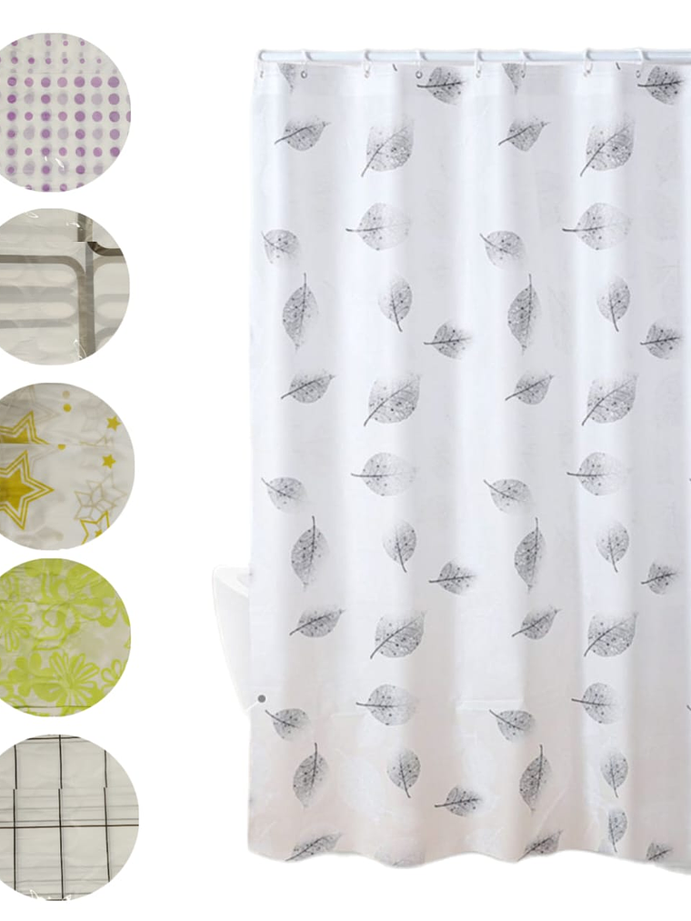 Cortina de Baño Color Variados. 1