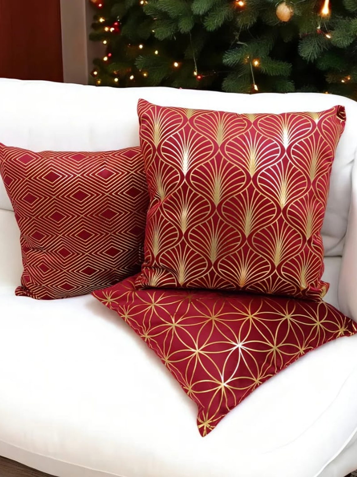 Pack De 3 Fundas De Cojin De Navidad, 45x45cm 2