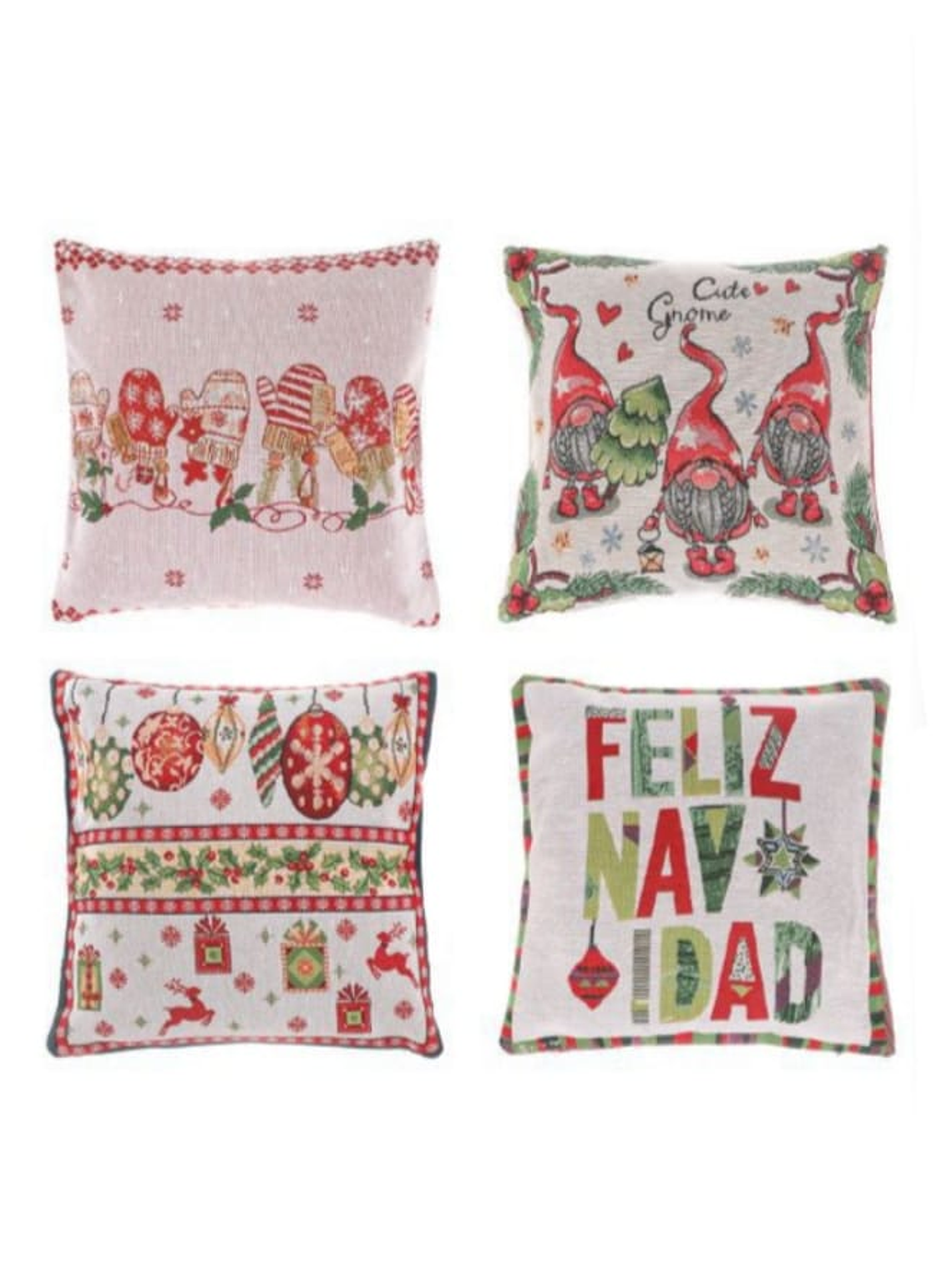 Set de 2 fundas de cojin de Navidad 45x45cm 1