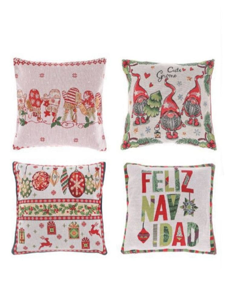 Set de 2 fundas de cojin de Navidad 45x45cm 1