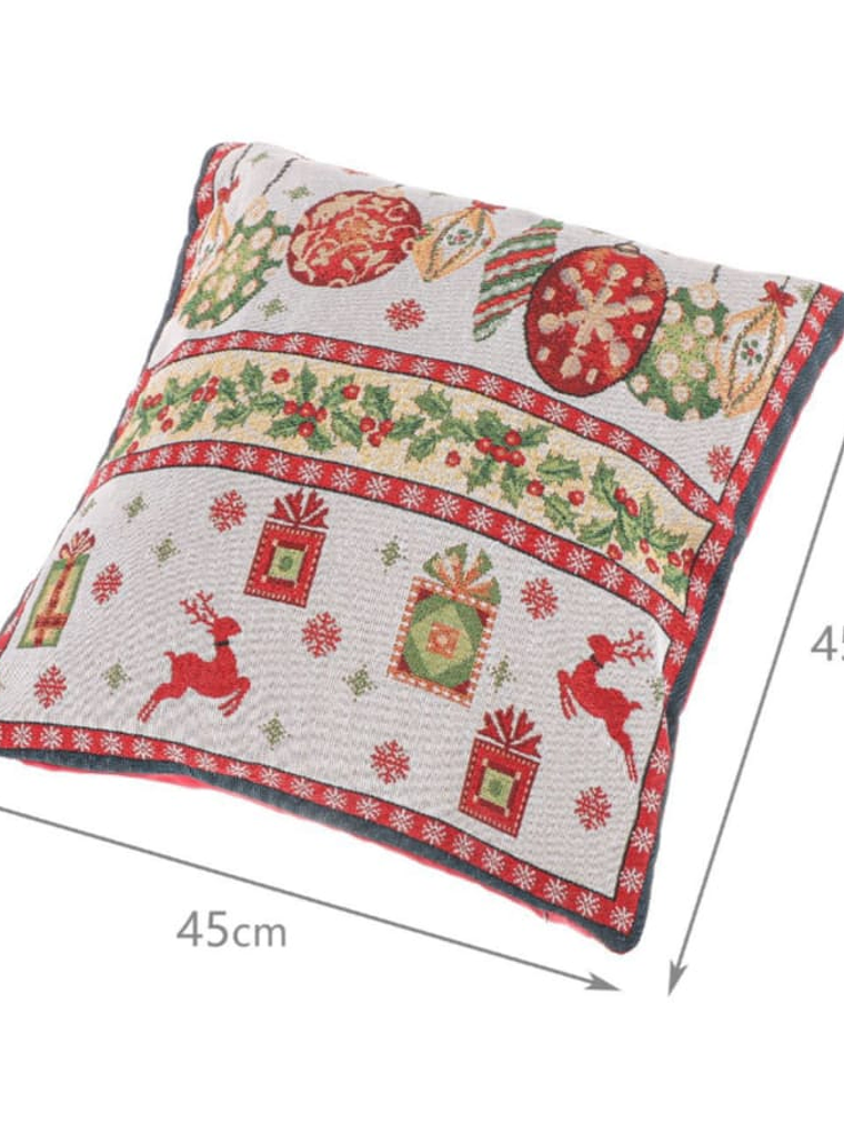Set de 2 fundas de cojin de Navidad 45x45cm 2