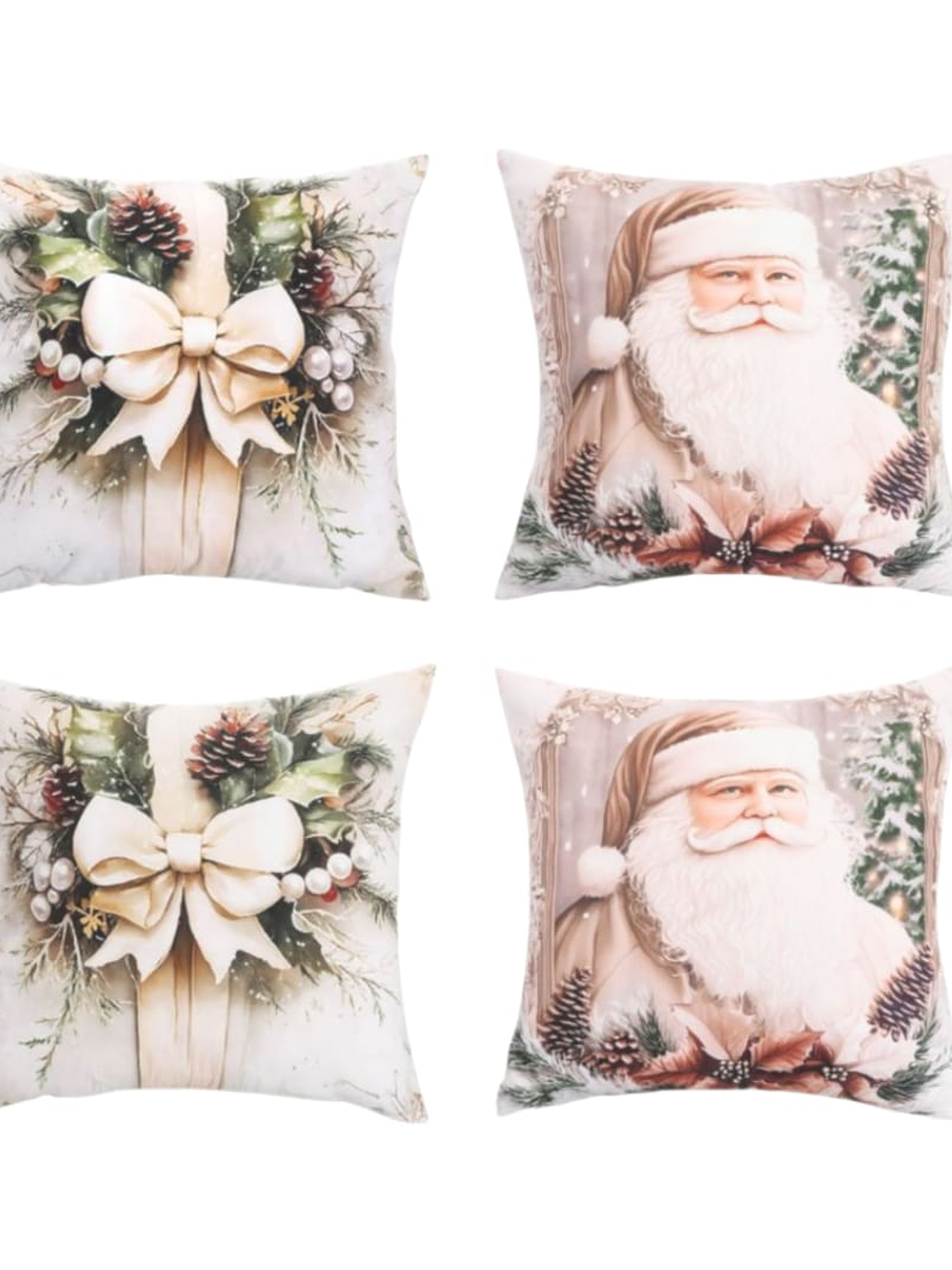 Set de 2 Fundas de Cojin, Navideñas 45x45Cm 4