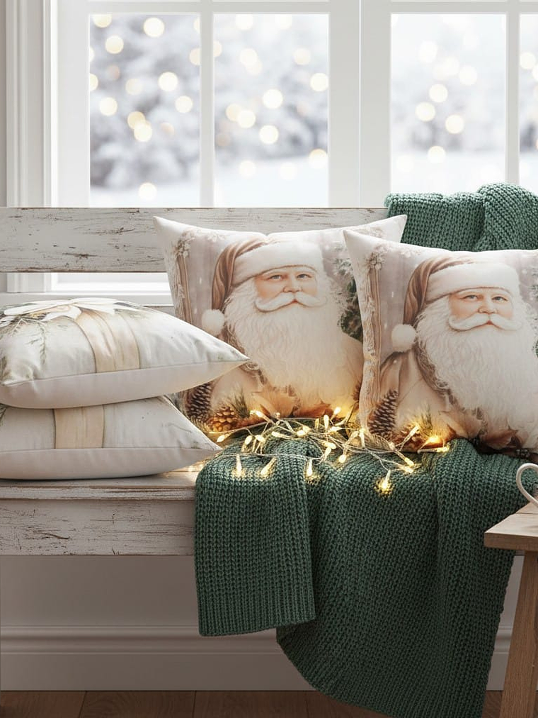 Set de 2 Fundas de Cojin, Navideñas 45x45Cm 2