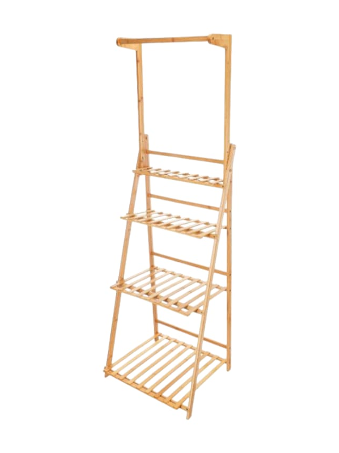 Estanteria En Bambú De 4 Niveles Premium Excelente Acabado 169x49x41cm 2