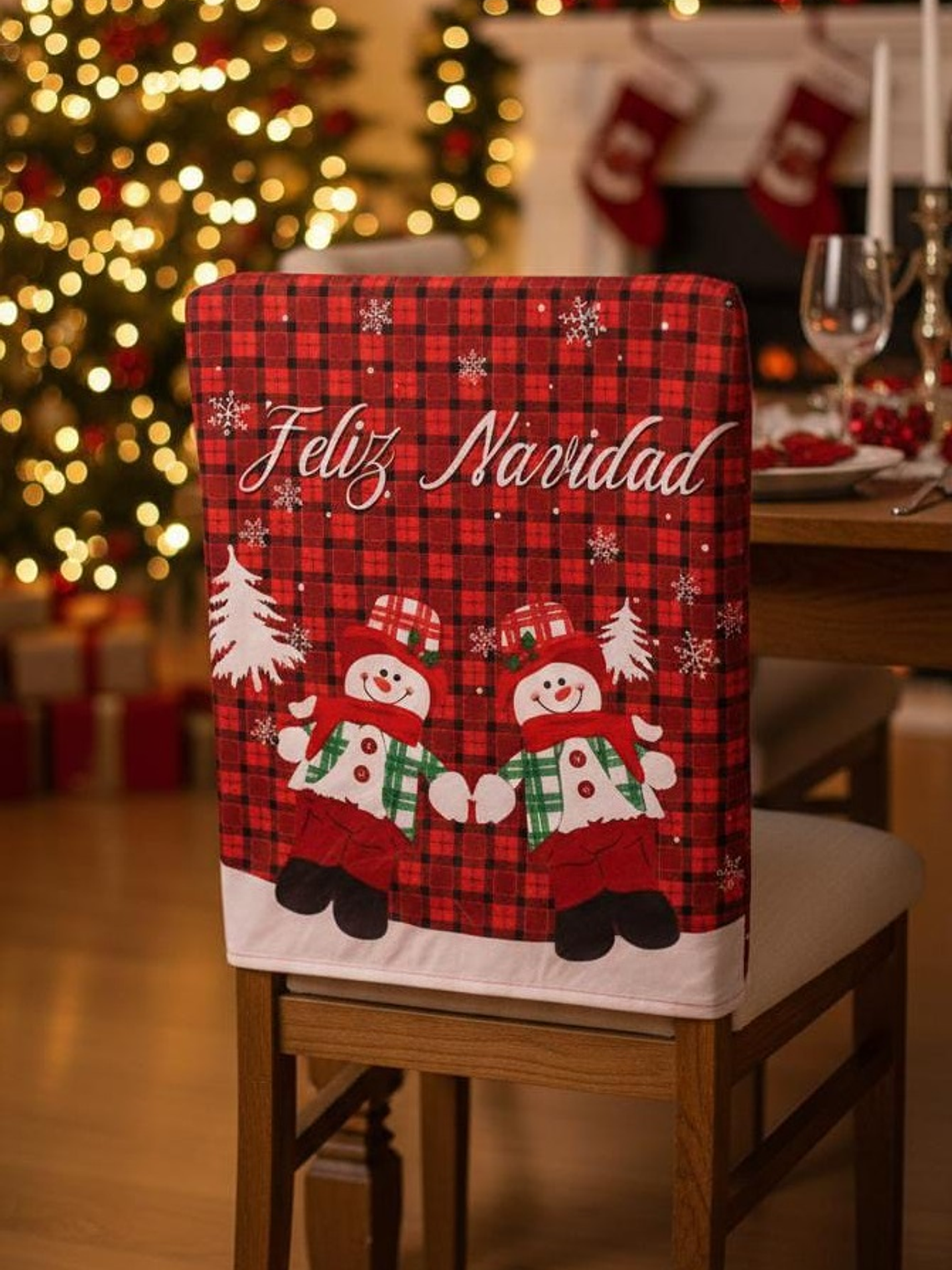 Fundas Navideñas para silla, Set de 3 Unidades. 5