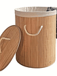 Cesto-Canasto de bambú para Ropa, Redondo. - Miniatura 1