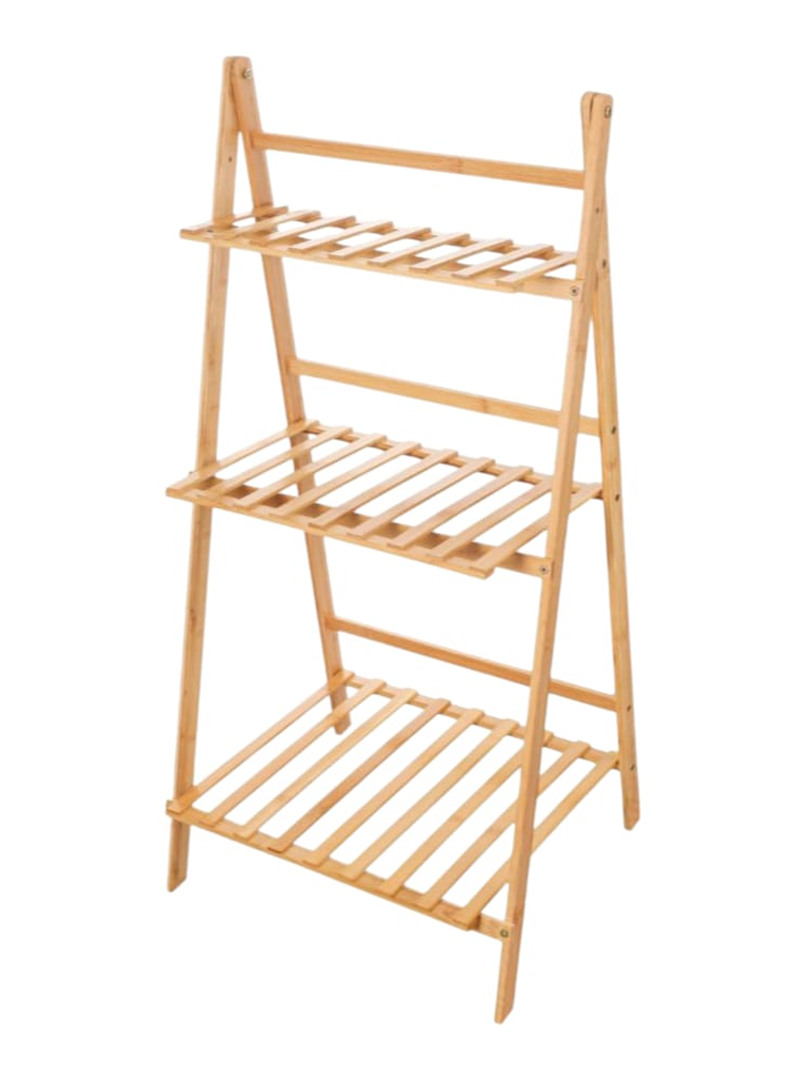 Estanteria En Bambú De 3 Niveles Premium Excelente Acabado 97X49X39cm 1