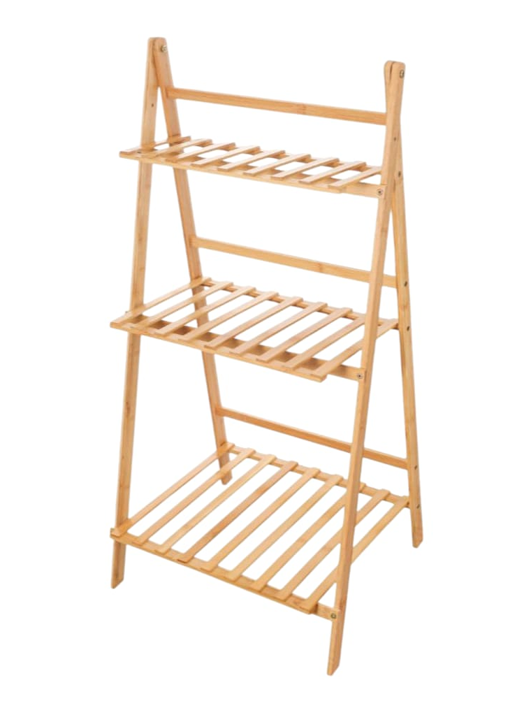 Estanteria En Bambú De 3 Niveles Premium Excelente Acabado 97X49X39cm 1