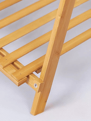 Estanteria En Bambú De 4 Niveles Premium Excelente Acabado 124x49x42cm