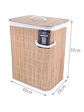 Cesto-Canasto de Bambú para Ropa, Rectangular, Plegable. - Miniatura 3