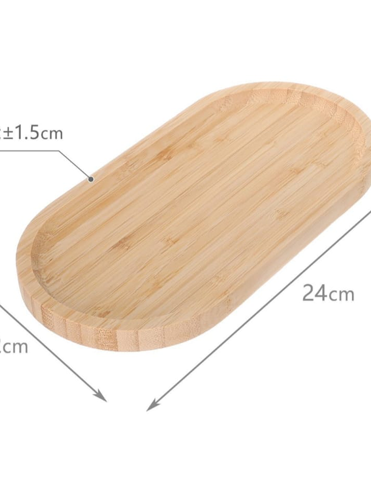 Tabla de Bambú Para Picoteo, Ovalada. 2
