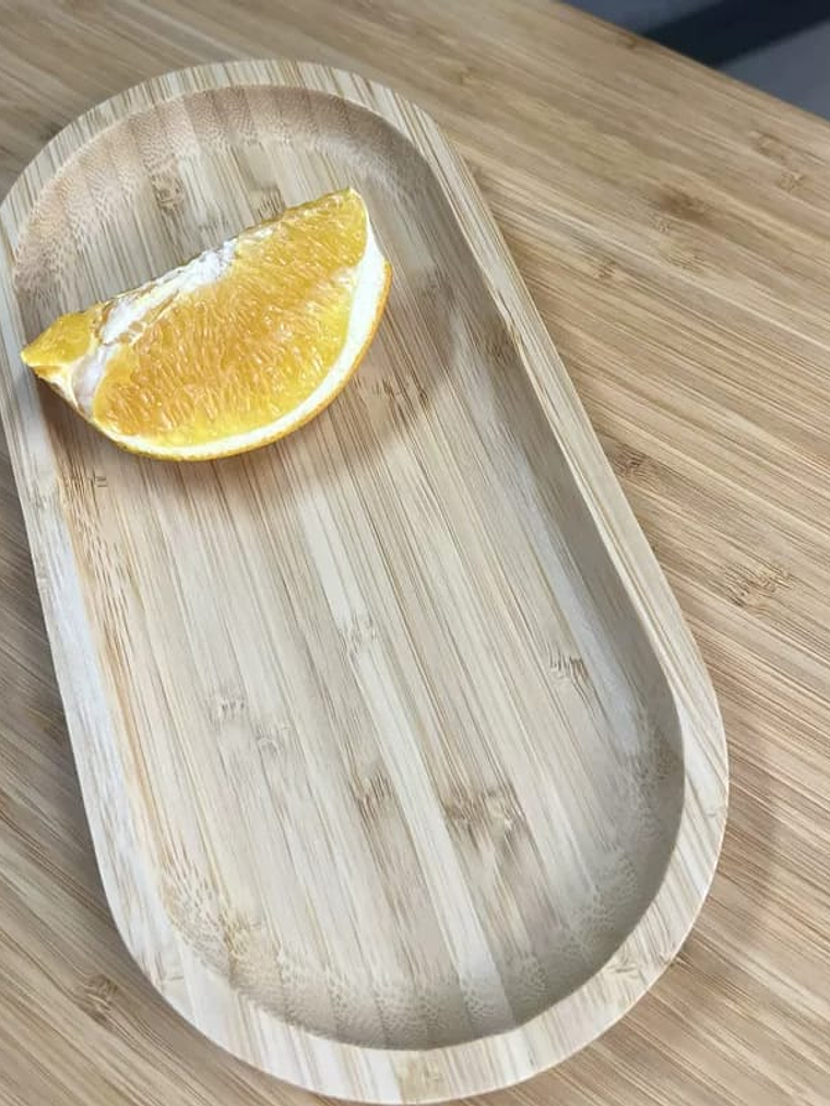 Tabla de Bambú Para Picoteo, Ovalada. 4