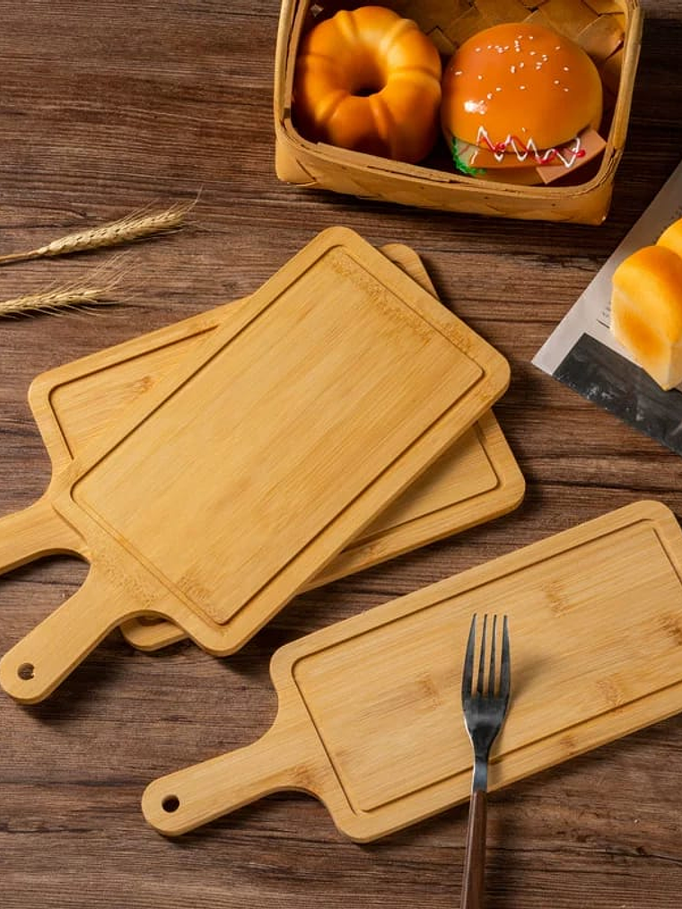 Tabla de Bambú con Mango y Cuerda para Colgar 2