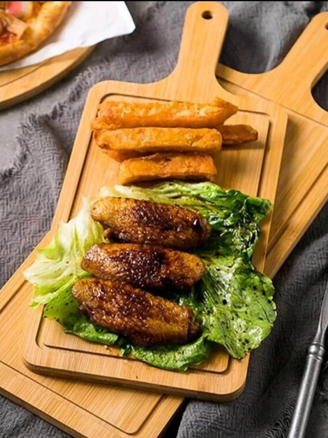 Tabla de Bambú con Mango y Cuerda para Colgar 5