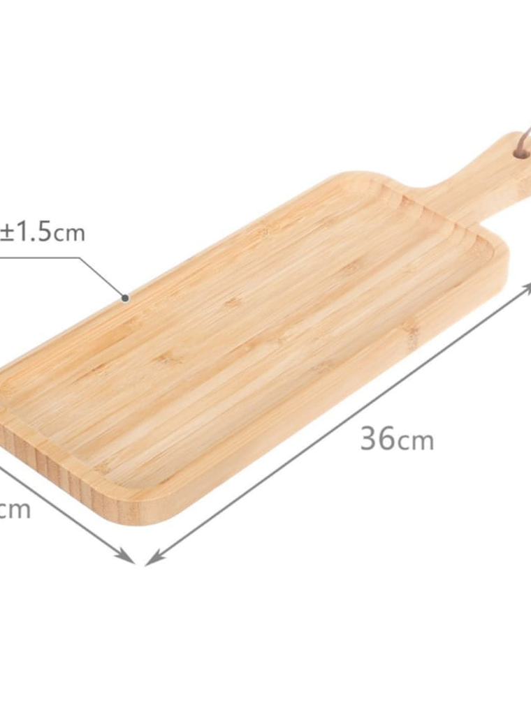 Tabla de Bambú con Mango para Servir. 3